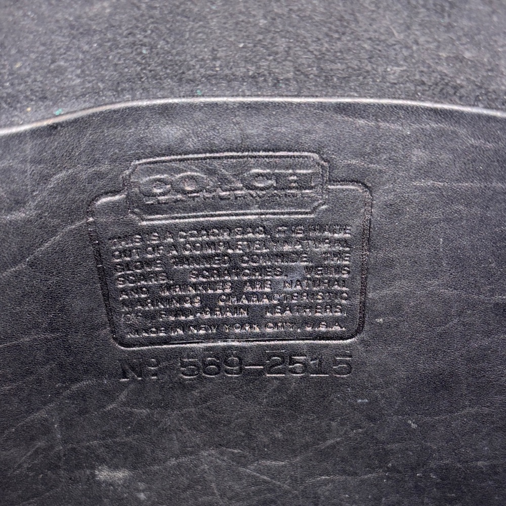 Coach Vintage Basic Bag or Zippered Clutch No. 569-2515 Made In New York - Picture 7 of 8